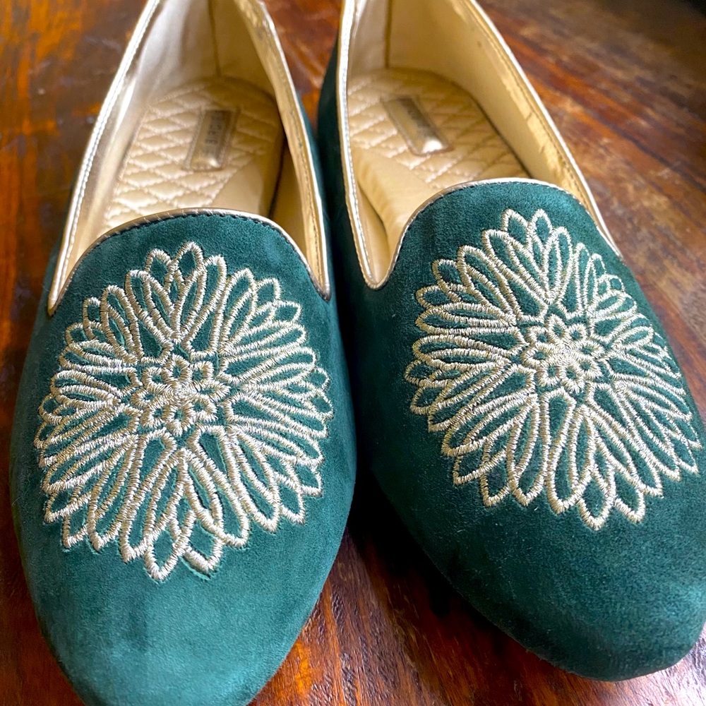 Birdies Slippers Green w/ Gold -Discontinued Style